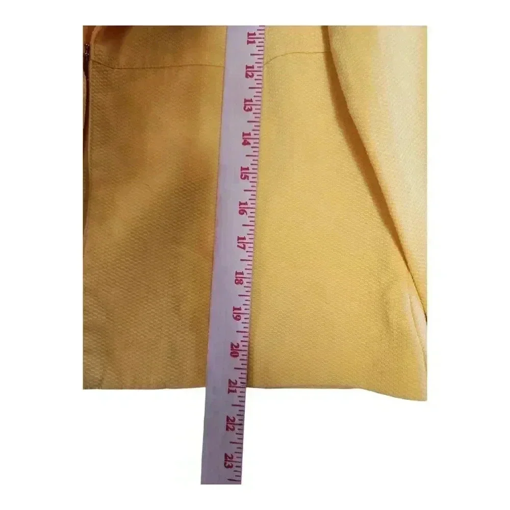 Metrostyle Yellow Cropped Blazer Structured Size 12 - Picture 4 of 6